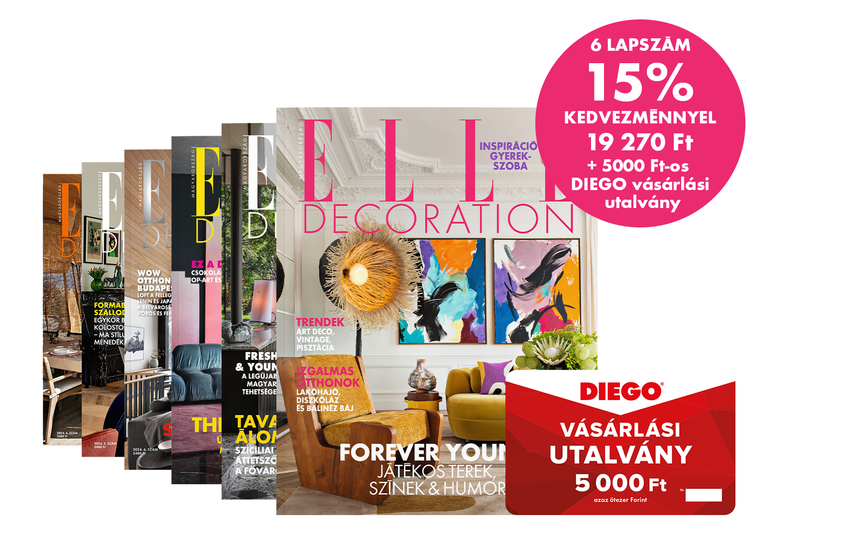 ELLE Decoration magazin előfizetés - 
